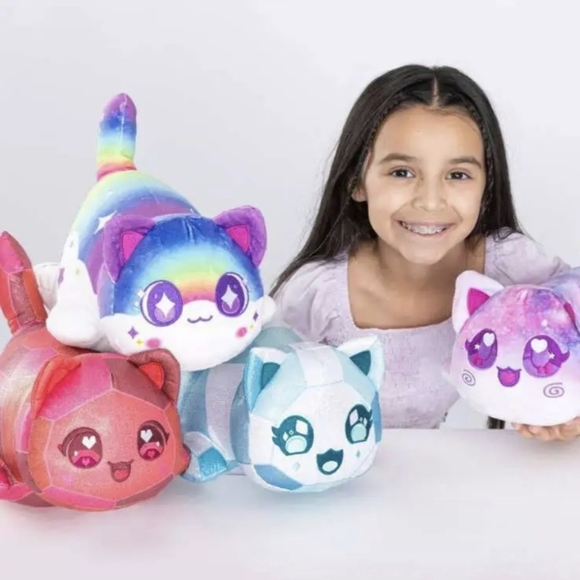 Aphmau MeeMeows DIAMOND CAT Large 11" 28cm Plush Celestial Toy RARE RESEALED - Picture 4 of 5